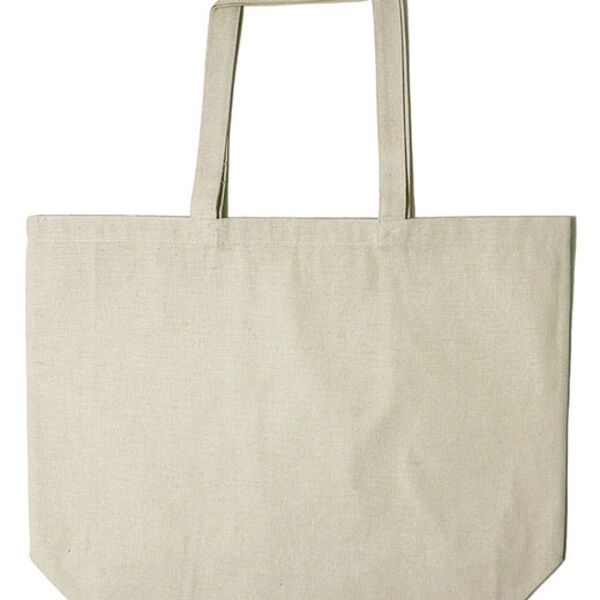 Jumbo Recycled Midweight Gusseted Canvas Tote Thumbnail
