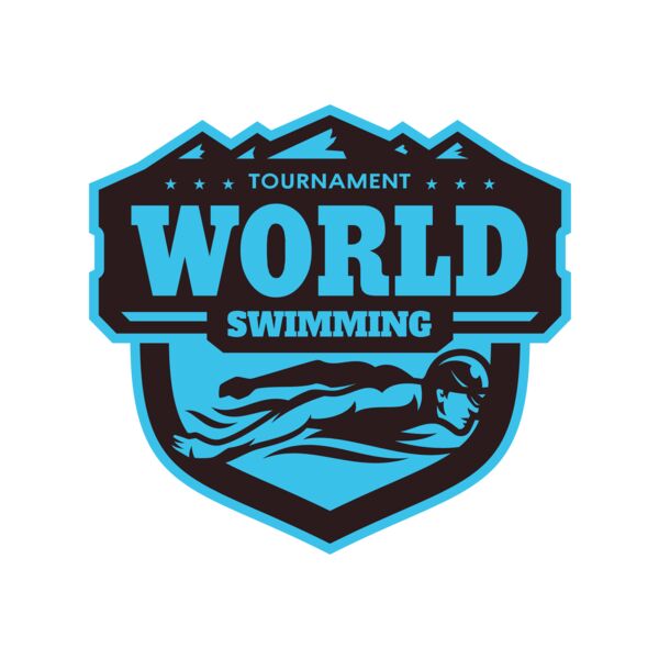 World Tournament Swimming logo template Thumbnail